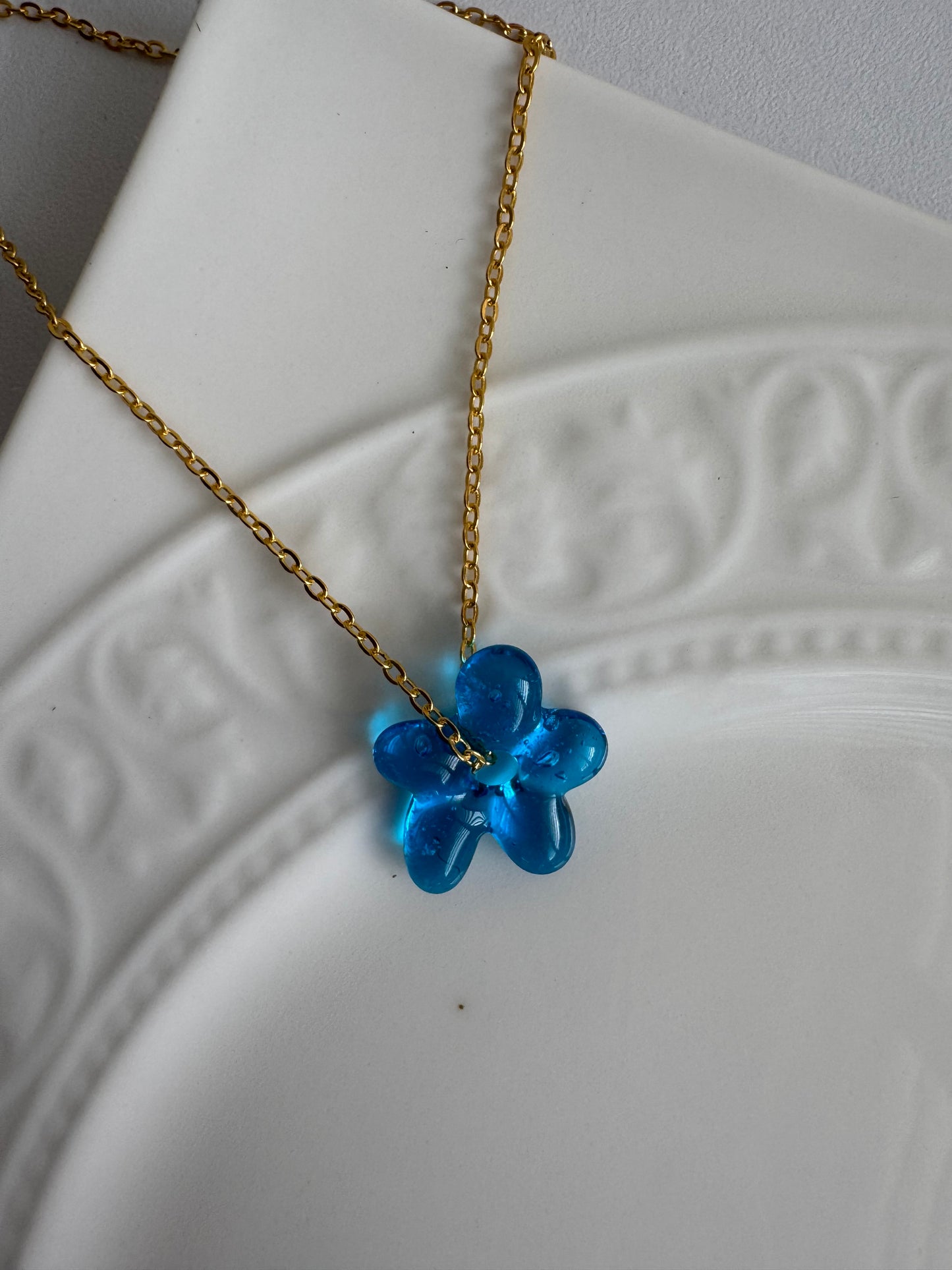 Aqua Bloom Necklace
